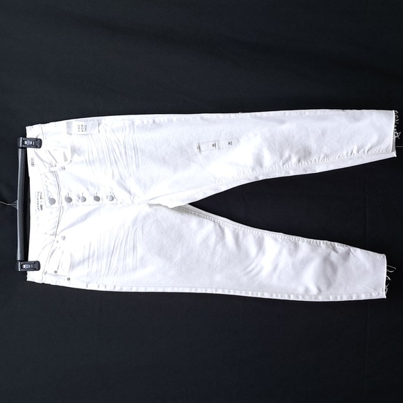 And Now This Women's Perfect Skinny Exposed Button Skinny Jeans - White - Picture 2 of 12